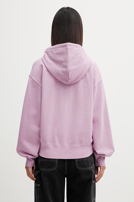 Odzież Carhartt WIP W' Hooded Nelson Jacket bluza rozpinana damska bawełniana I033830.3IBGD fioletowy