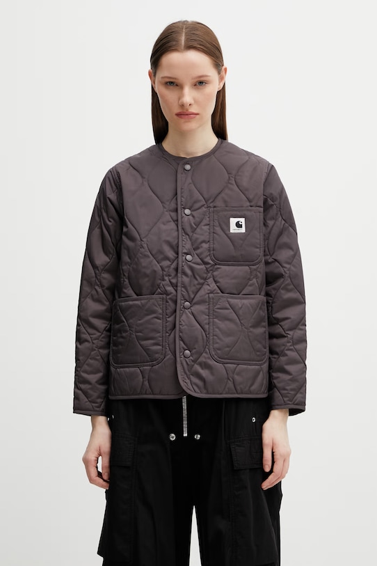 Carhartt WIP dámska prešívaná bunda W' Skyler Liner hnedá I031602.3ISXX