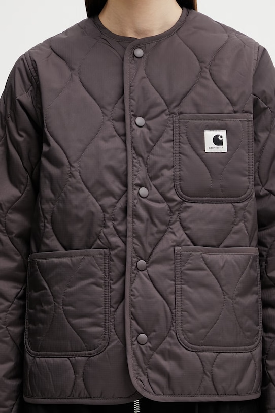 Carhartt WIP dámska prešívaná bunda W' Skyler Liner hnedá I031602.3ISXX