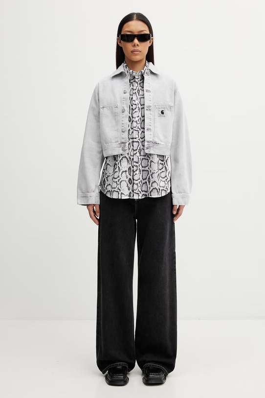 Carhartt WIP W' Arca Jacket kurtka jeansowa damska jeansowa I036528.895F szary