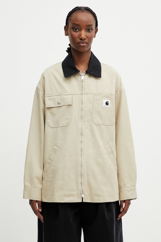Carhartt WIP W' Dana Jacket kurtka przejściowa damska bawełniana beżowy I036514.3NH02