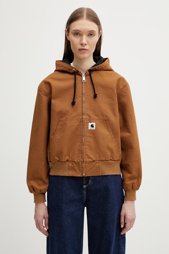 Carhartt WIP W' OG Active Jacket kurtka damska bawełniana brązowy I034321.HZ02