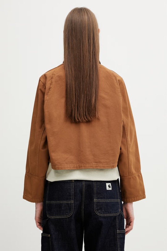 Odzież Carhartt WIP W' Prescott Jacket kurtka przejściowa damska bawełniana I036512.00SGD brązowy