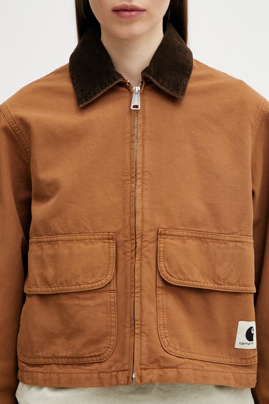 Carhartt WIP W' Prescott Jacket kurtka przejściowa damska bawełniana brązowy I036512.00SGD