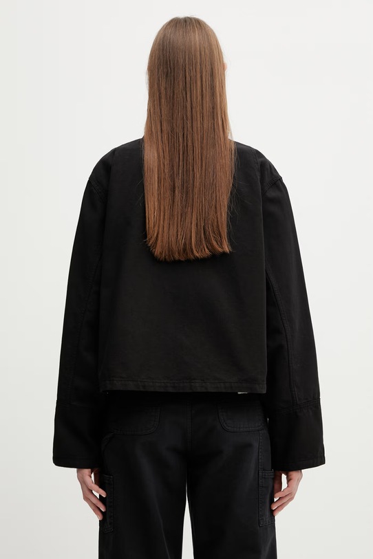 Odzież Carhartt WIP W' Prescott Jacket kurtka przejściowa damska bawełniana I036512.00EGD czarny