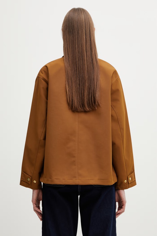 Odzież Carhartt WIP W' Clark Jacket kurtka przejściowa damska bawełniana I036144.00SXX brązowy