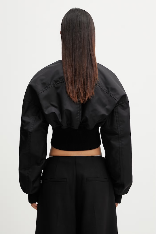 Odjeća Sportmax Spxvezzoso bomber jakna za žene 2612021011600 crna