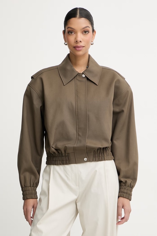 La Mania krótka kurtka damska bawełniana z elastanem GLASGOW zielony GLASGOW