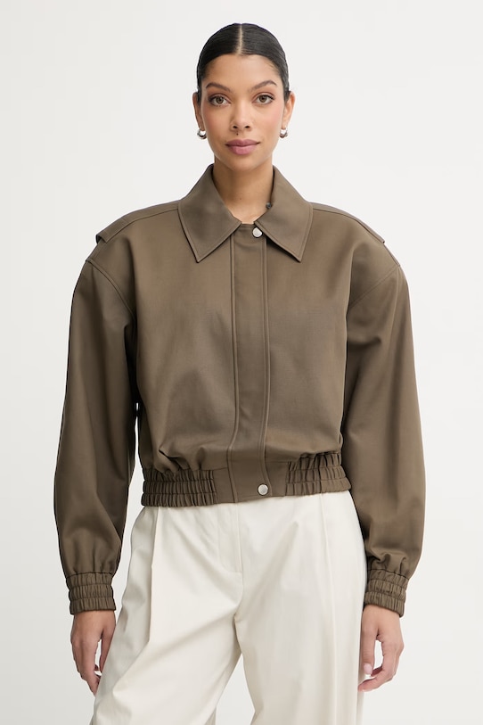 La Mania krótka kurtka damska bawełniana z elastanem GLASGOW zielony GLASGOW