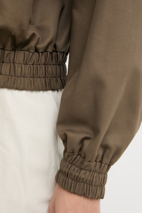 La Mania krótka kurtka damska bawełniana z elastanem GLASGOW GLASGOW zielony