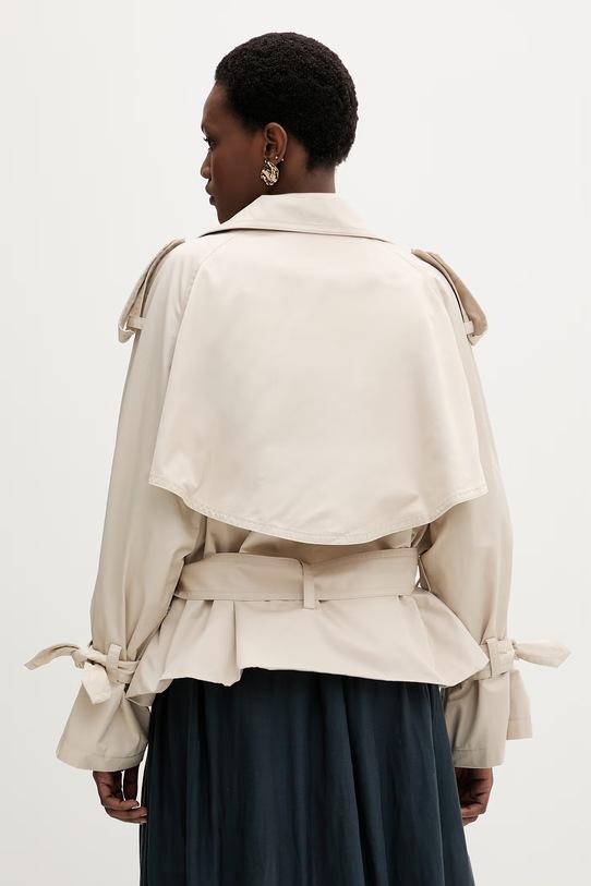 Odzież Isabelle Blanche trencz damski bawełniany IS26SS.J001.T001 beżowy