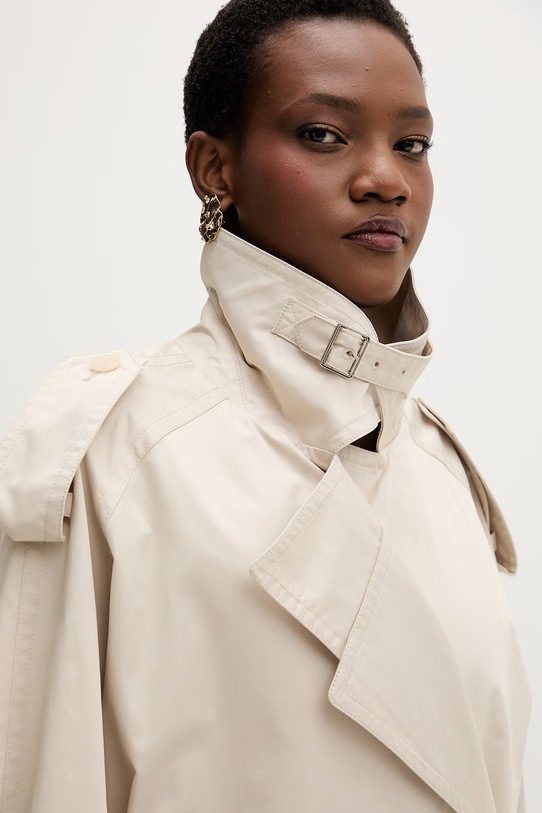 Isabelle Blanche trencz damski bawełniany beżowy IS26SS.J001.T001