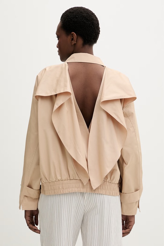 Isabelle Blanche kurtka damska bawełniana beżowy IS26SS.J005.T001