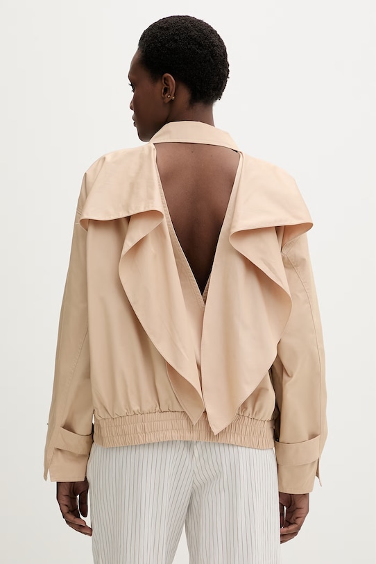 Isabelle Blanche kurtka damska bawełniana beżowy IS26SS.J005.T001