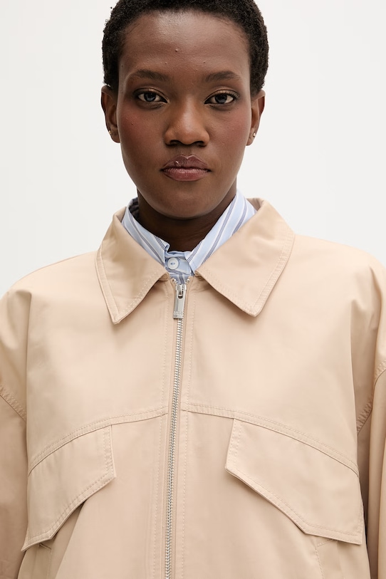 Isabelle Blanche kurtka damska bawełniana beżowy IS26SS.J005.T001