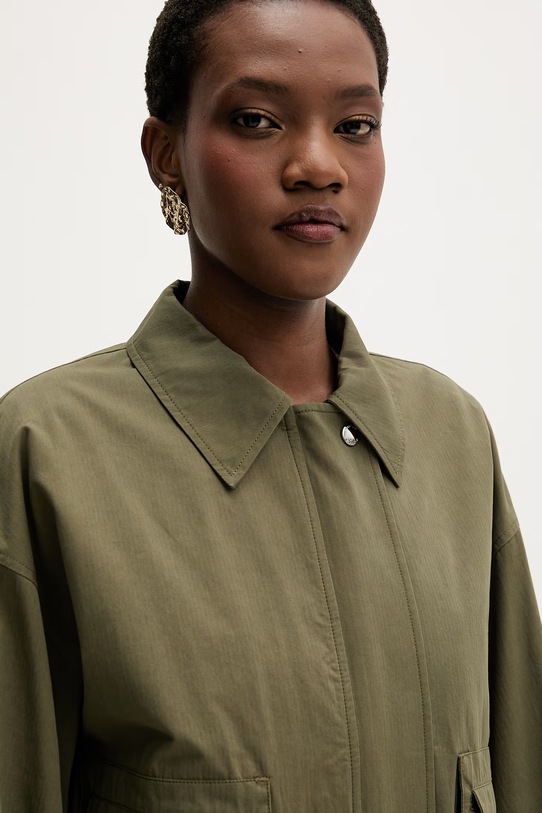 Isabelle Blanche kurtka damska bawełniana zielony IS26SS.J059.T006