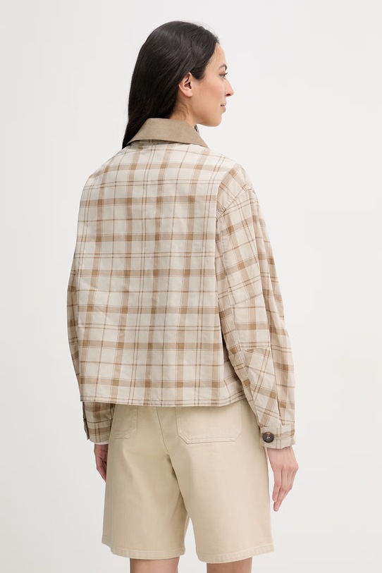 Îmbrăcăminte Barbour geacă de tranziție pentru femei, din bumbac Myshall LCA0403 bej