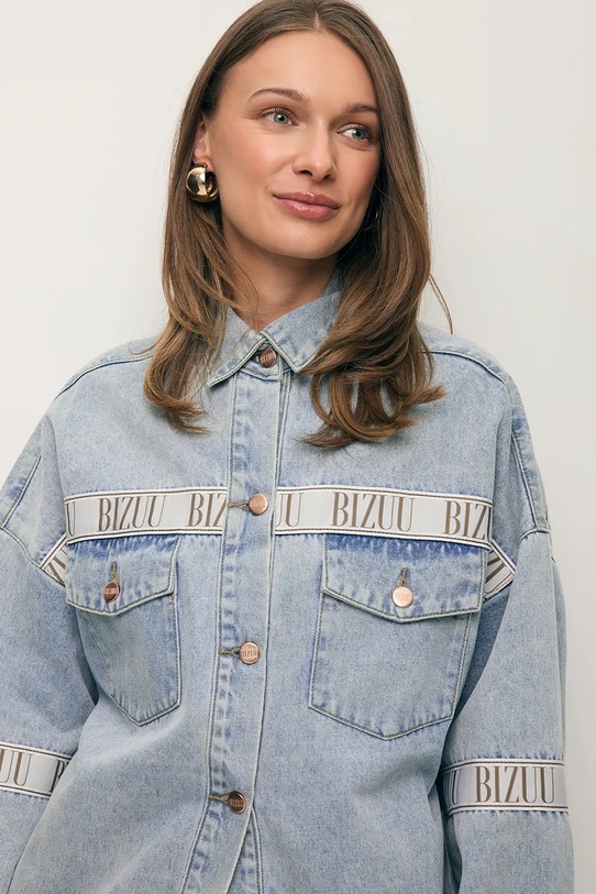 BIZUU jakna ženska denimova PASSA modra PASSA.BLEKITNY