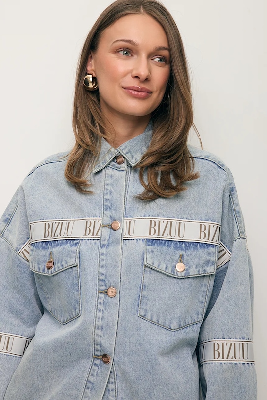 BIZUU jakna ženska denimova PASSA modra PASSA.BLEKITNY