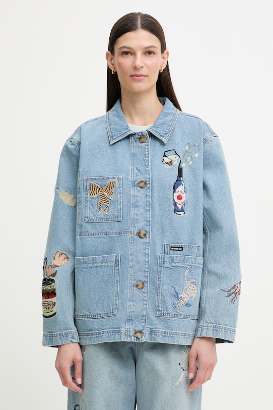 MUNTHE джинсова куртка жіноча BRAULIA блакитний 261152526187