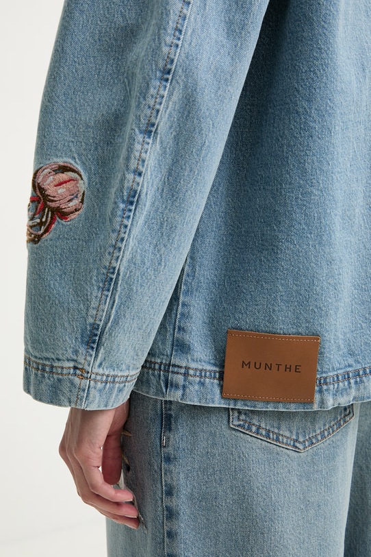 MUNTHE kurtka jeansowa damska BRAULIA niebieski 261152526187