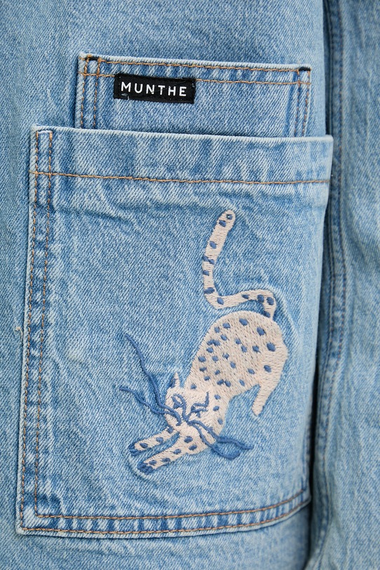 MUNTHE kurtka jeansowa damska BRAULIA 261152526187 niebieski