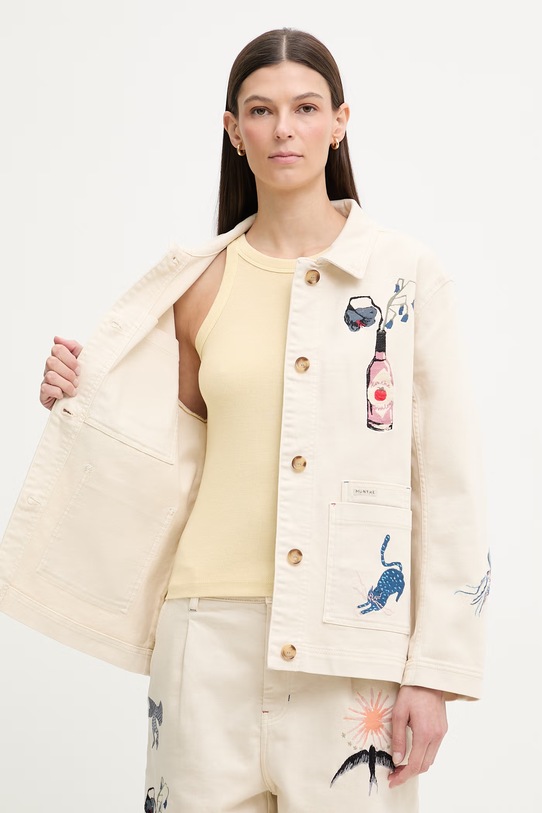 MUNTHE kurtka jeansowa damska bawełniana BRAULIA 261154026188
