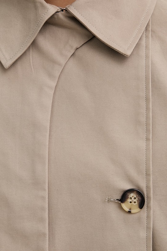 rag & bone krátky trenčkot dámsky bavlnený Jamie RAB126S0MOW hnedá