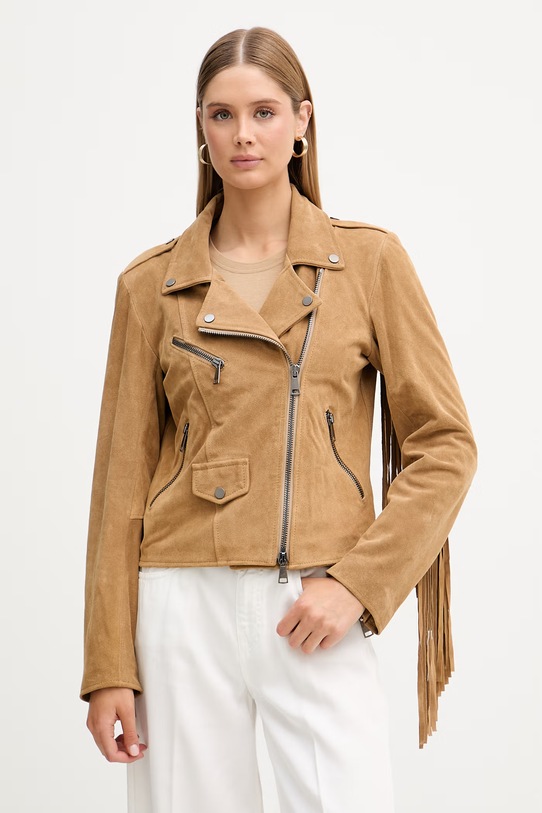ViCOLO jachetă pentru femei, din piele bej TAB0172