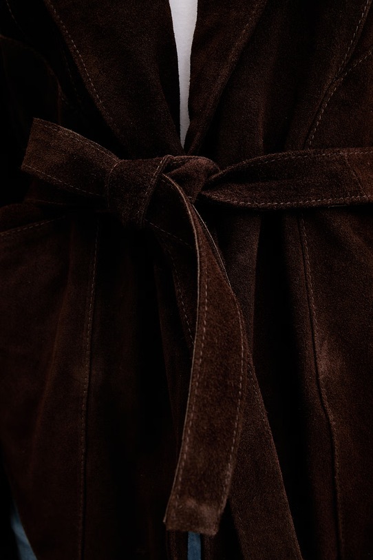 ViCOLO куртка-кімоно жіноча шкіряна TAB0173 коричневий