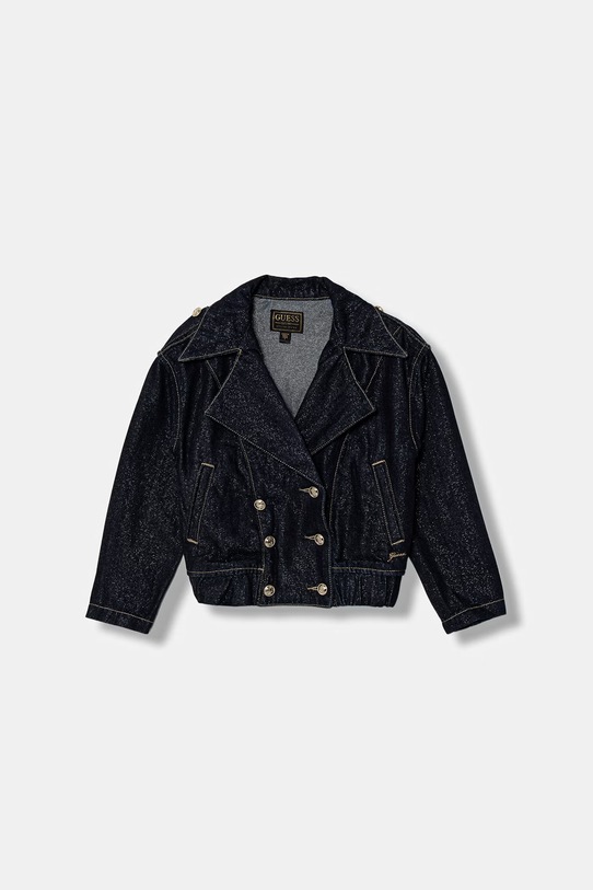 Guess kurtka jeansowa dziecięca bez kaptura granatowy J6RL07.D5D90.PPY2