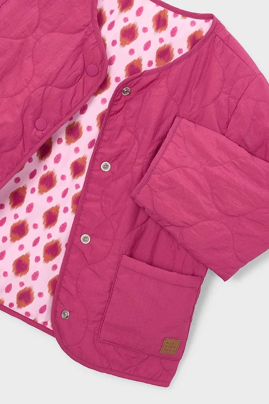 Otroška dvostranska jakna Mayoral roza 3452.6E.Mini.PPY2