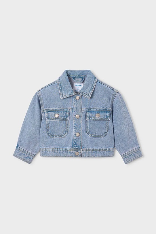 Mayoral kurtka jeansowa dziecięca 3454.6E.Mini.PPY2 niebieski SS26