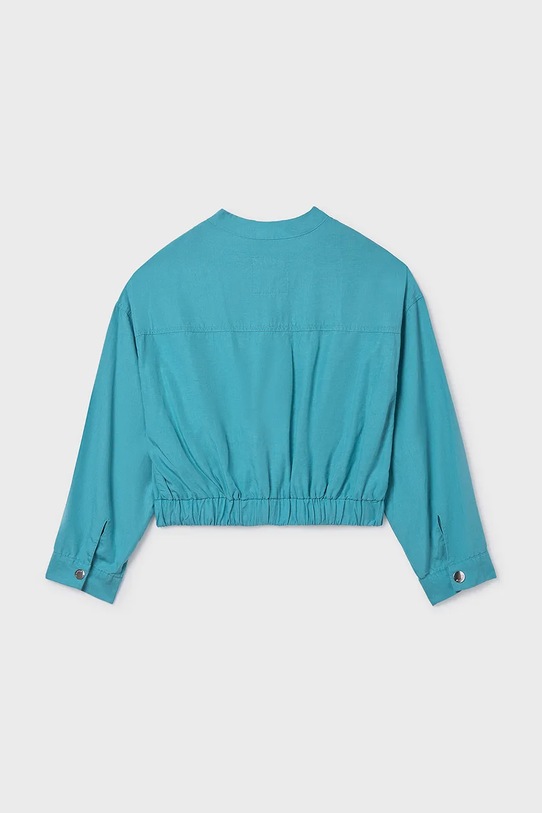 Djevojčice Dječja jakna s mješavinom lana Mayoral 6404.8C.Junior.PPY2 tirkizna