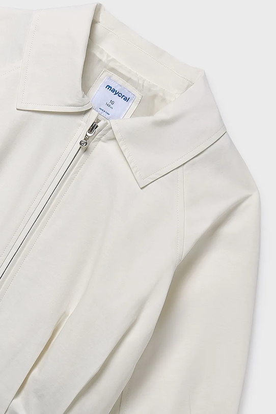 Fete Mayoral geacă copii 6405.8A.Junior.PPY2 alb