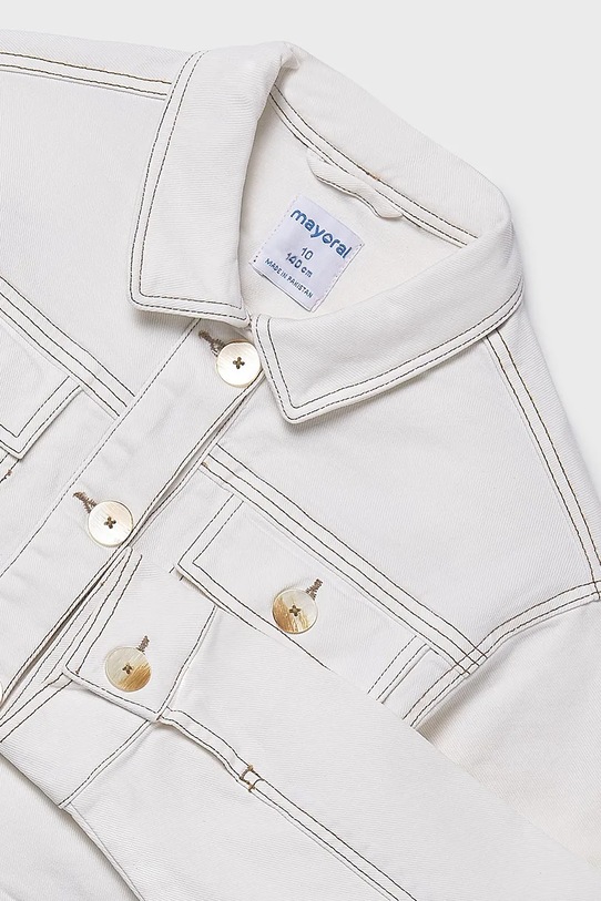 Dječja jakna Mayoral bijela 6407.8F.Junior.PPY2