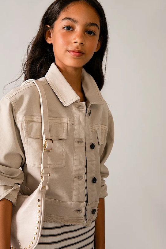 Mayoral kurtka dziecięca 6407.8F.Junior.PPY2 beżowy