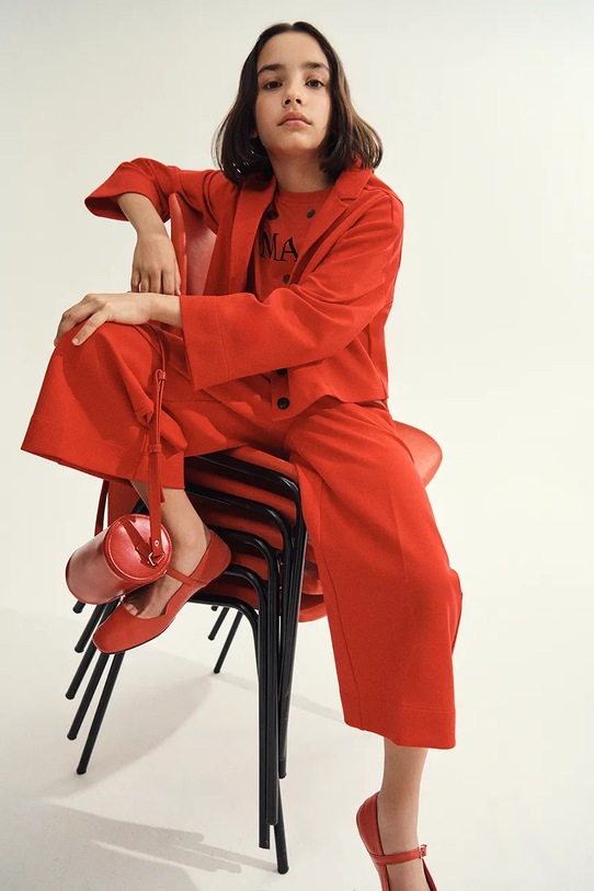 MAX&Co. marynarka dziecięca MAXJ55F JACKET tkanina czerwony MX0282.MX00K