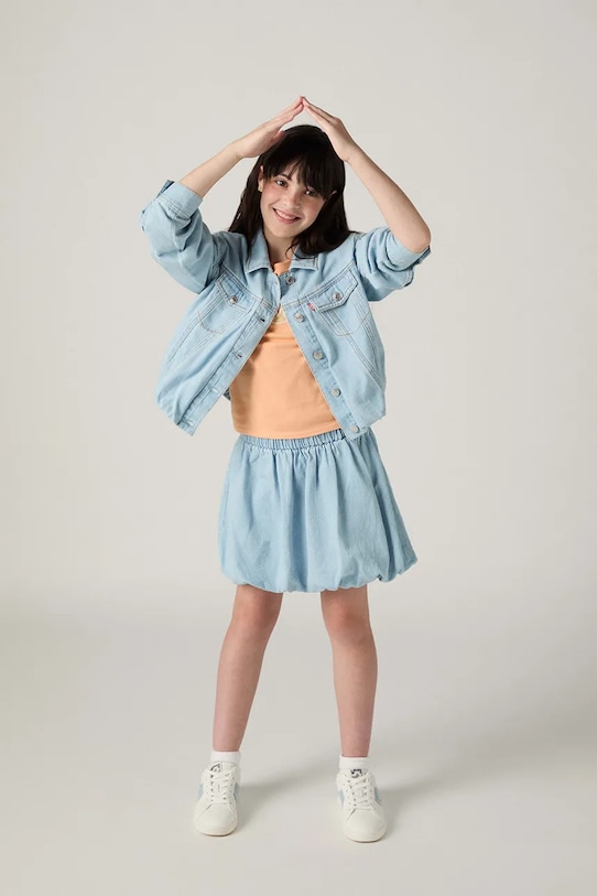 Levi's kurtka jeansowa dziecięca BUBBLE TRUCKER 4EP789