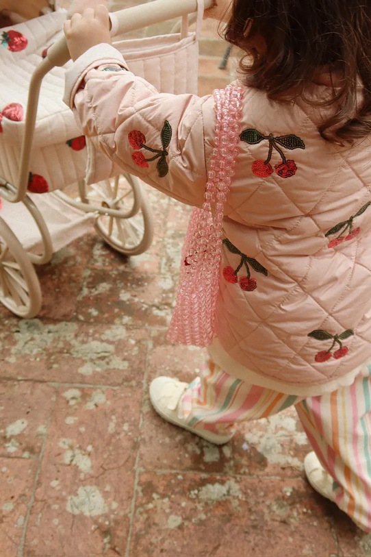 Konges Sløjd kurtka dziecięca FLORA SEQUIN JACKET KS104811.PPY2