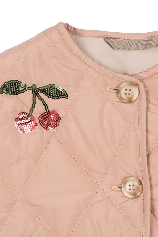 Konges Sløjd kurtka dziecięca FLORA SEQUIN JACKET różowy KS104811.PPY2