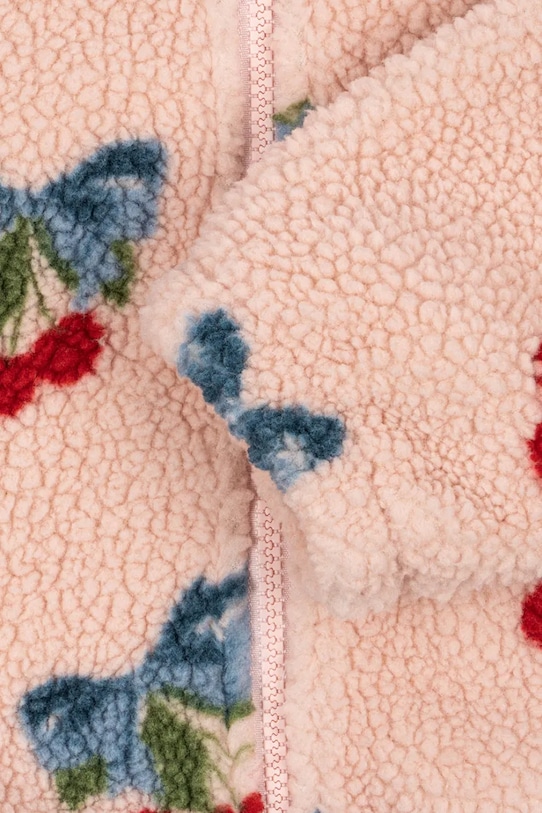 Konges Sløjd kurtka dziecięca JODY TEDDY JACKET GRS różowy KS104868.G.PPY2