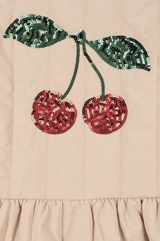 Konges Sløjd kurtka dziecięca JUNA SEQUIN BOMBER JACKET beżowy KS104873.PPY2