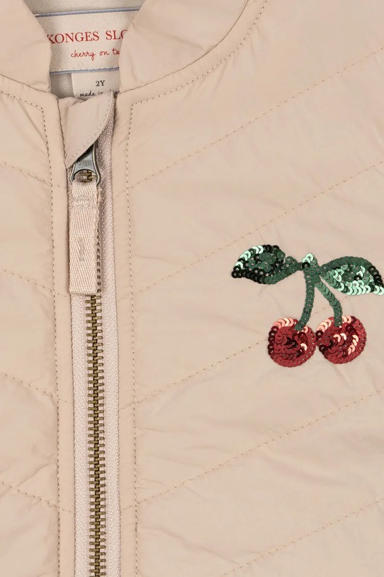 Konges Sløjd kurtka dziecięca JUNA SEQUIN BOMBER JACKET KS104873.PPY2 beżowy