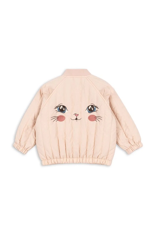 Konges Sløjd kurtka bomber dziecięca JUNO KITTY BOMBER JACKET bez kaptura różowy KS104879.PPY2