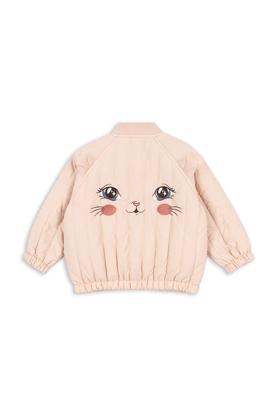 Konges Sløjd kurtka bomber dziecięca JUNO KITTY BOMBER JACKET bez kaptura różowy KS104879.PPY2