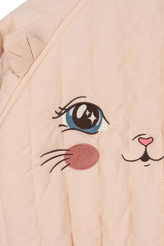 Dziewczynka Konges Sløjd kurtka bomber dziecięca JUNO KITTY BOMBER JACKET KS104879.PPY2 różowy