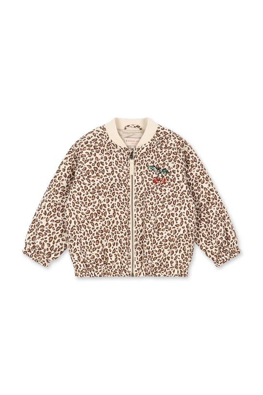 Konges Sløjd kurtka bomber dziecięca JUNO PRINTED SEQUIN BOMBER JACKET KS104884.PPY2 beżowy SS26