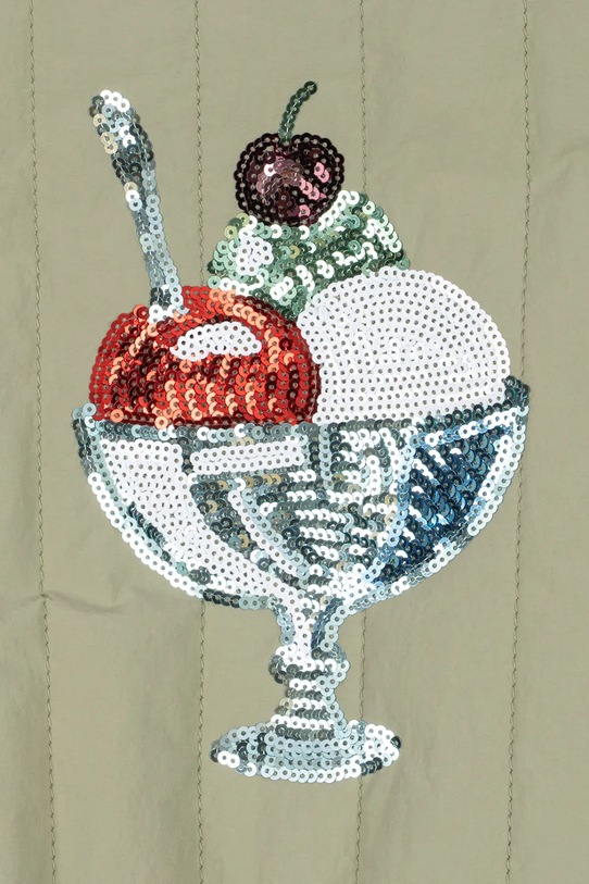 Κοριτσίστικα Παιδικό μπουφάν bomber Konges Sløjd JUNO SEQUIN BOMBER JACKET KS104887.PPY2 μπεζ