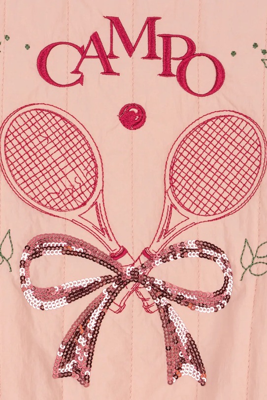 Dziewczynka Konges Sløjd kurtka bomber dziecięca JUNO SEQUIN BOMBER JACKET KS104887.PPY2 różowy